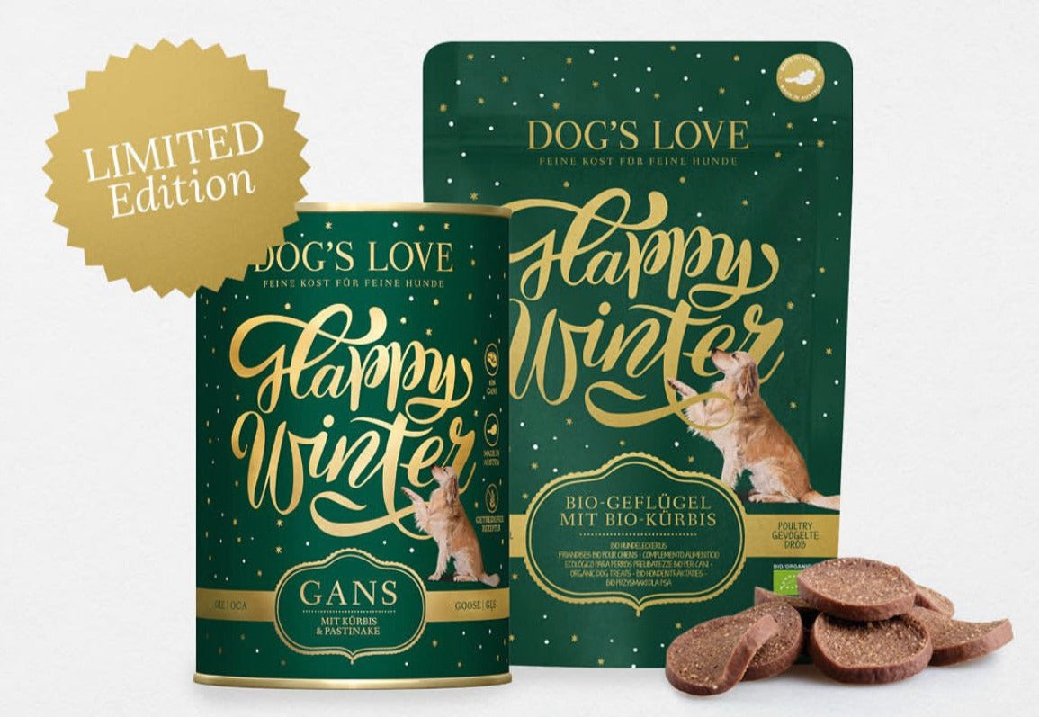 NASSFUTTER FÜR HUNDE WINTERMENÜ MIT GANS.