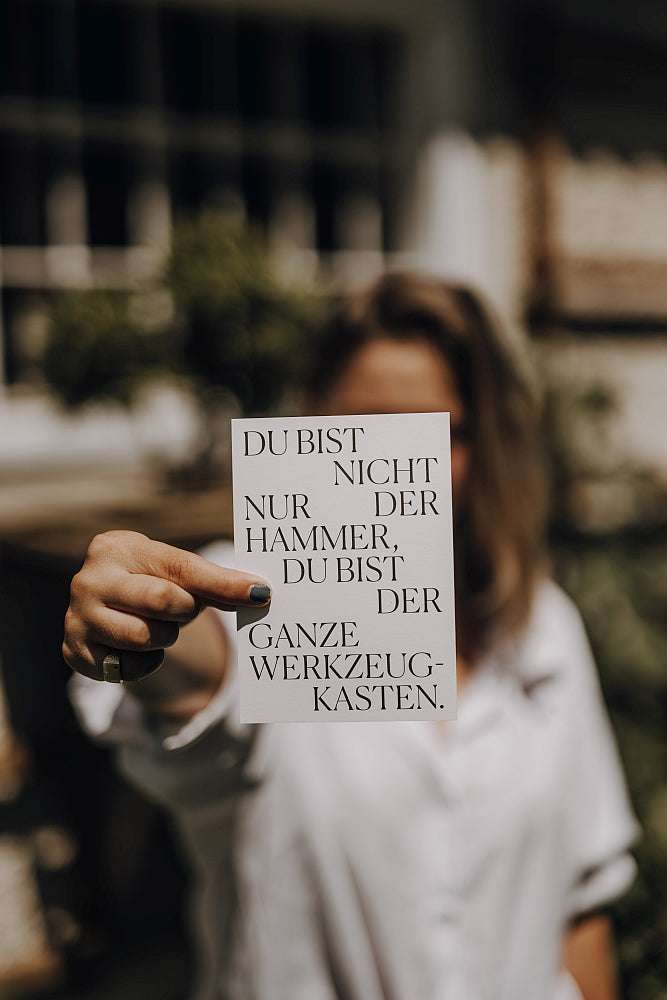 KARTE DU BIST DER HAMMER.