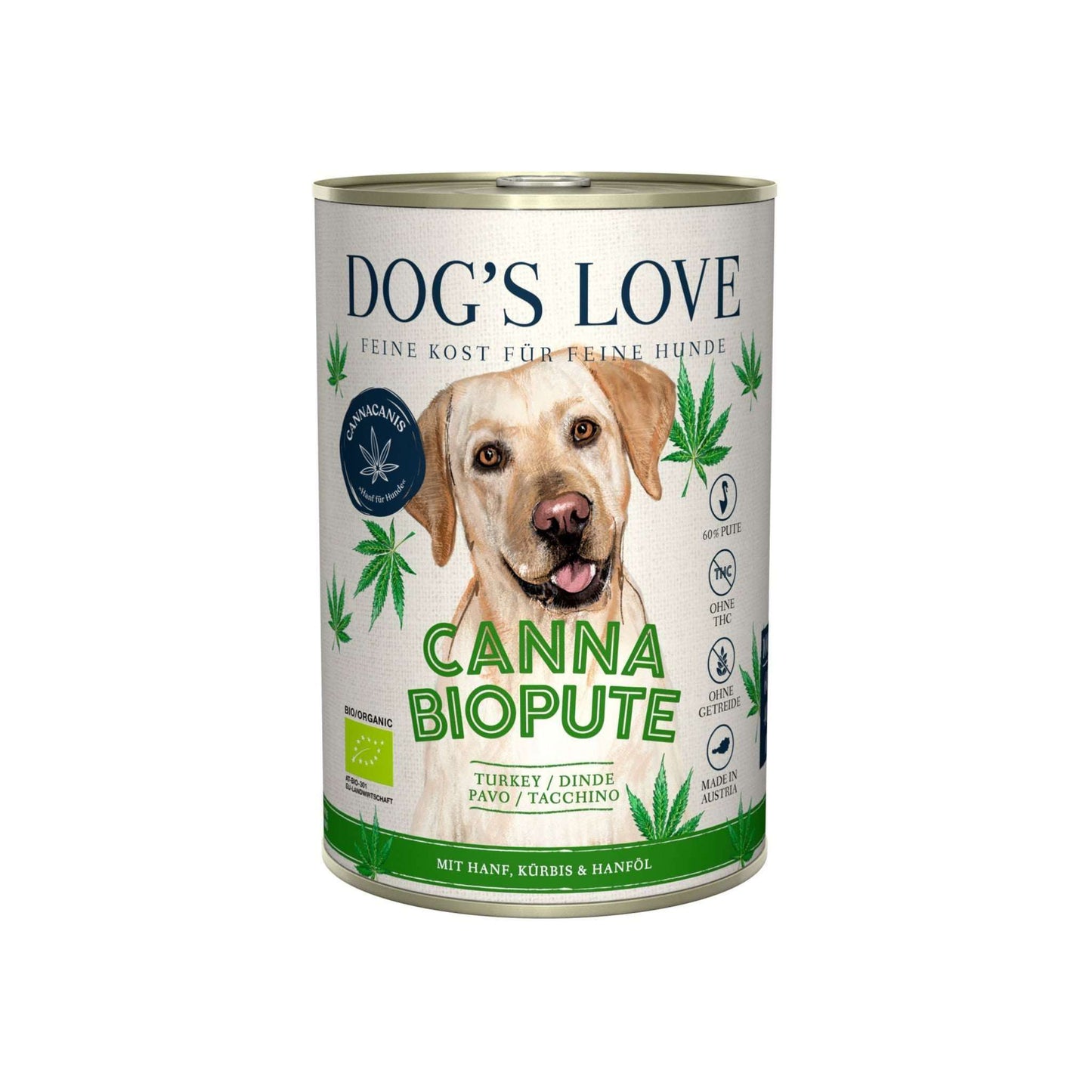 BIO NASSFUTTER FÜR HUNDE CANNA BIO PUTE.