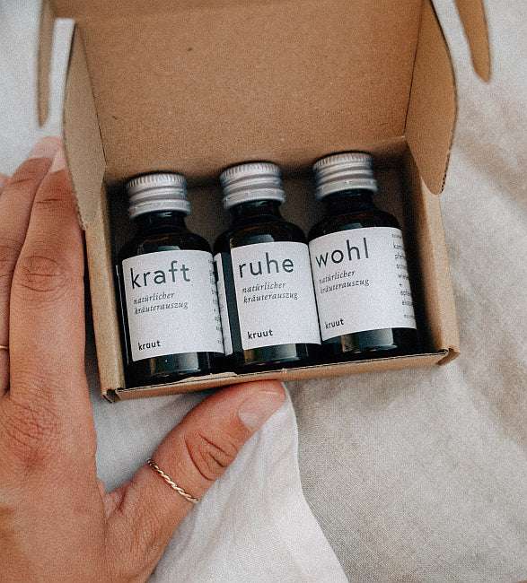Oxymel Kraft Ruhe und Wohl im praktischen Set zum Probieren oder als Geschenkidee