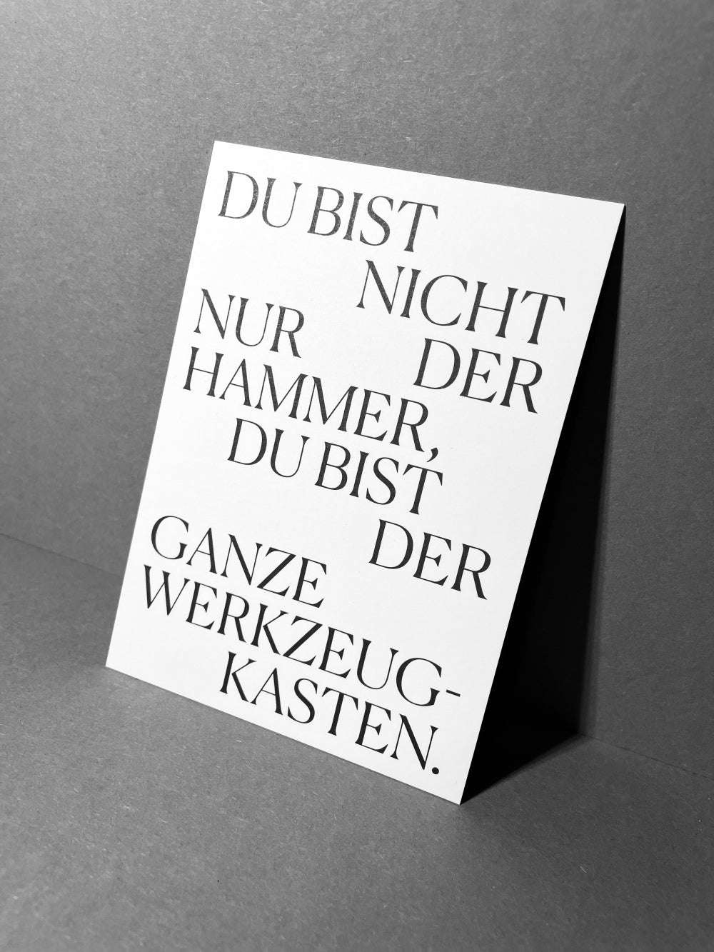 KARTE DU BIST DER HAMMER.