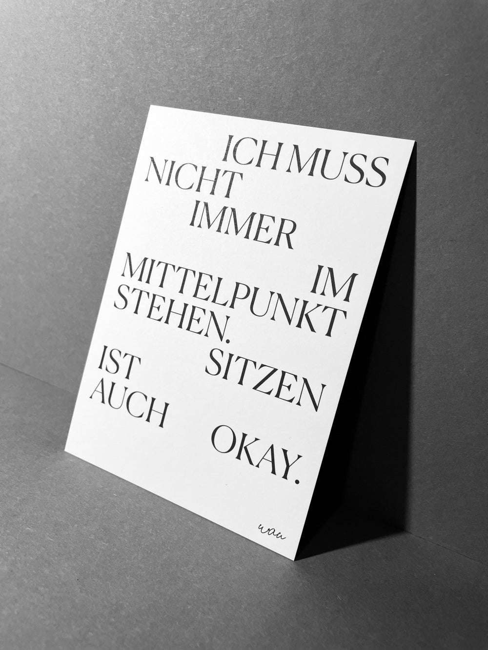 KARTE IM MITTELPUNKT STEHEN.