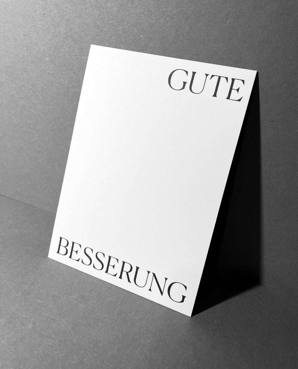 KARTE GUTE BESSERUNG.