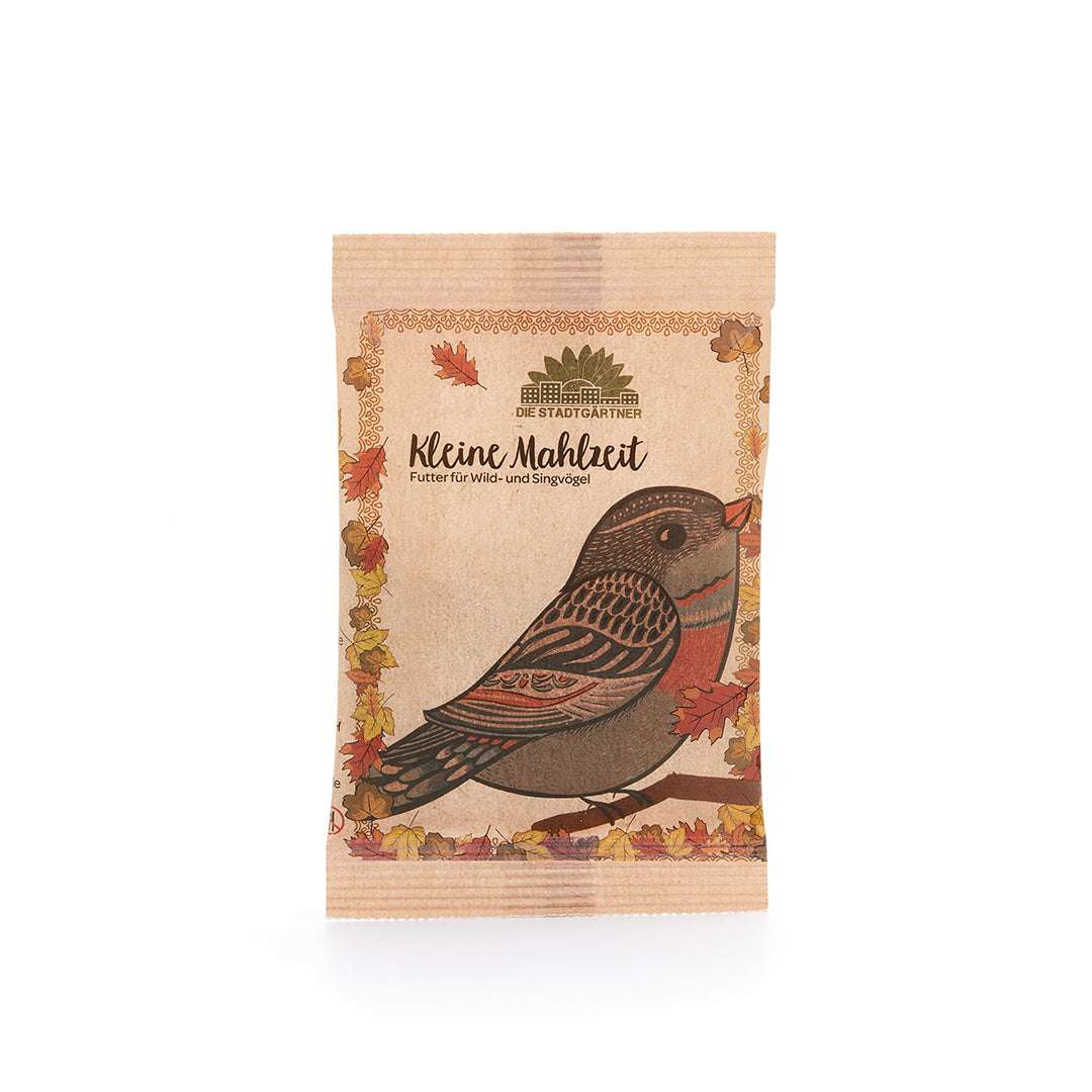 KLEINE MAHLZEIT FÜR VÖGEL.