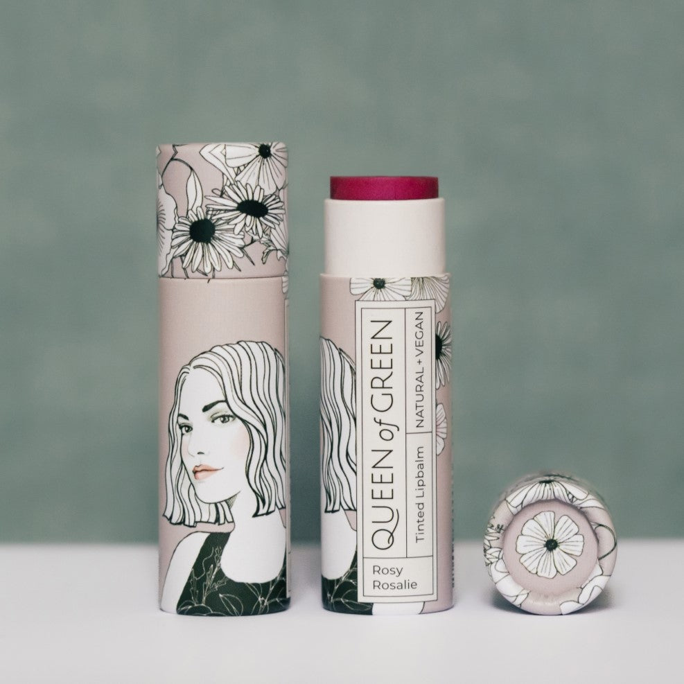 Zart getönter Lippenbalsam Pflegestift mit Ringelblume Pflaumenkernöl und Vitamin E