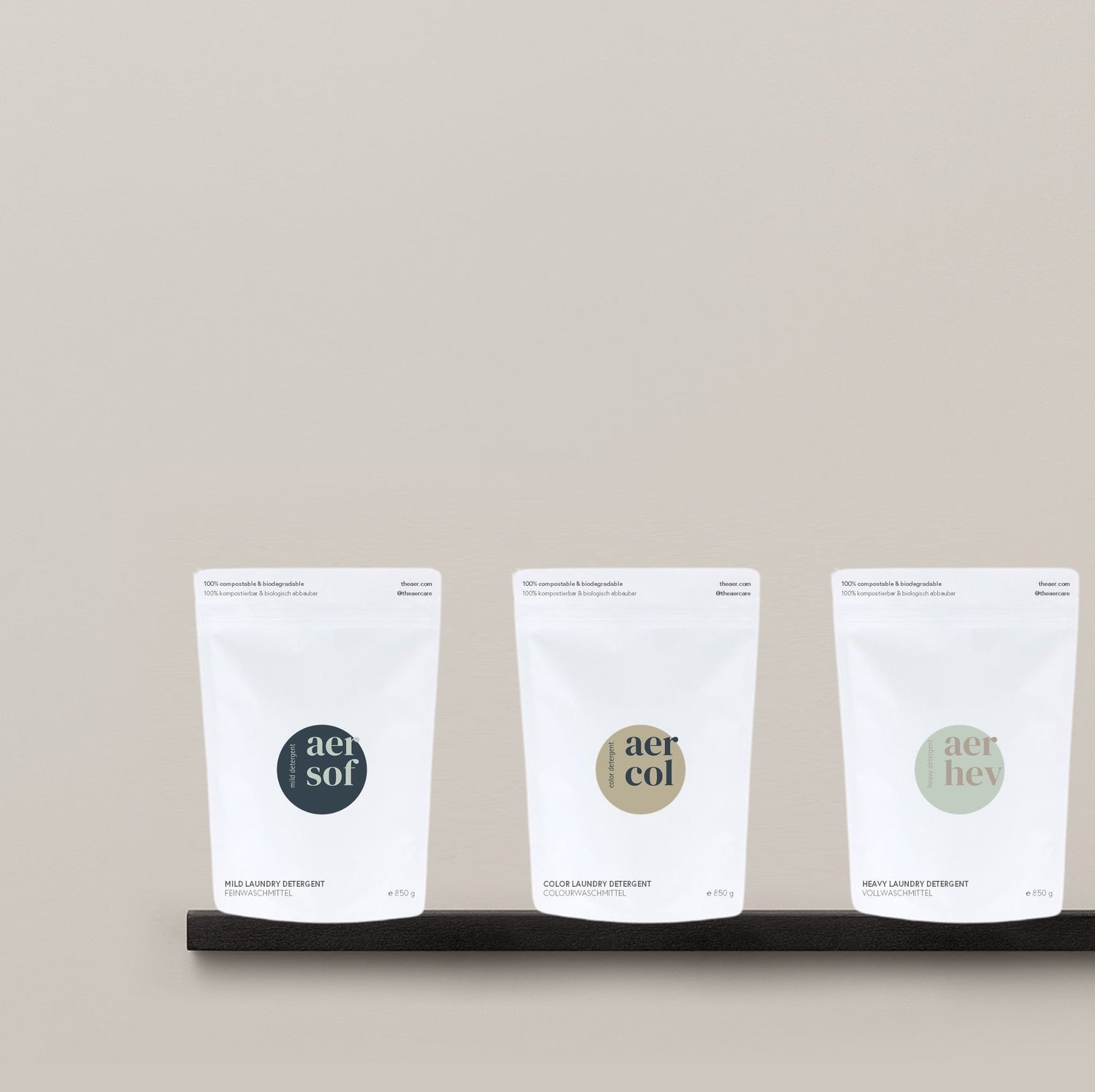 Nachhaltig Wäschewaschen: Kompostierbare Verpackung, natürliche Inhaltsstoffe und vegane Rezepturen. Hergestellt in Österreich