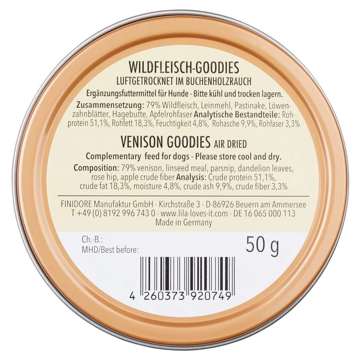 WILDFLEISCH-GOODIES FÜR HUNDE.