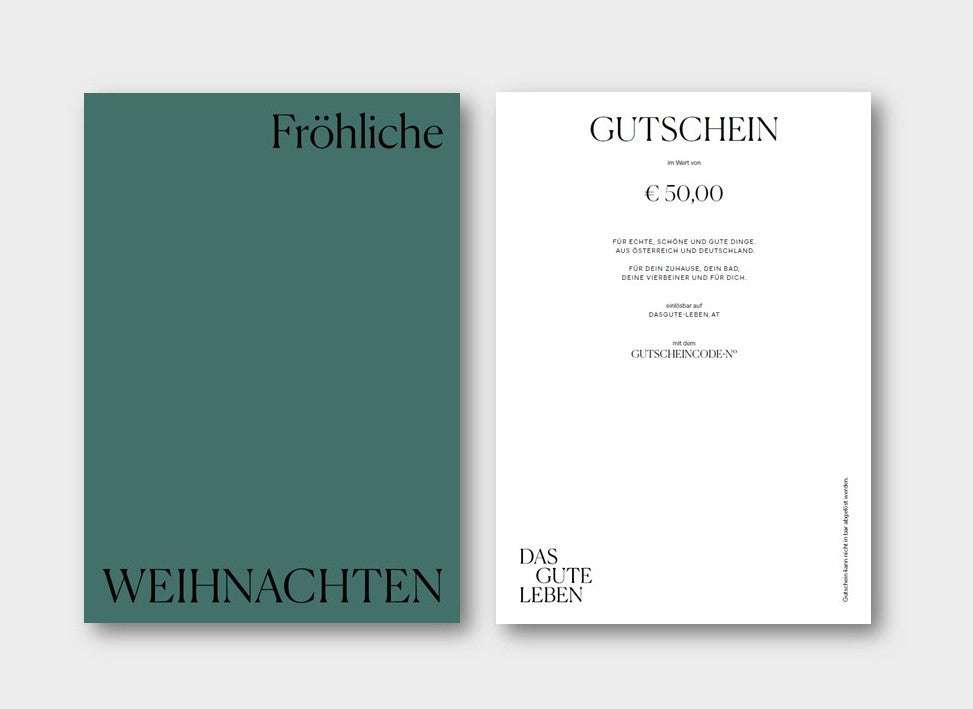 GESCHENKGUTSCHEIN PER E-MAIL FRÖHLICHE WEIHNACHTEN.