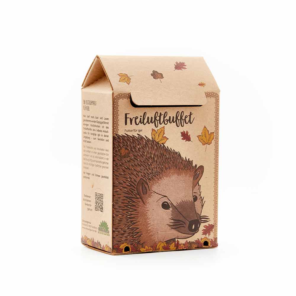 FREILUFTBUFFET FÜR IGEL.
