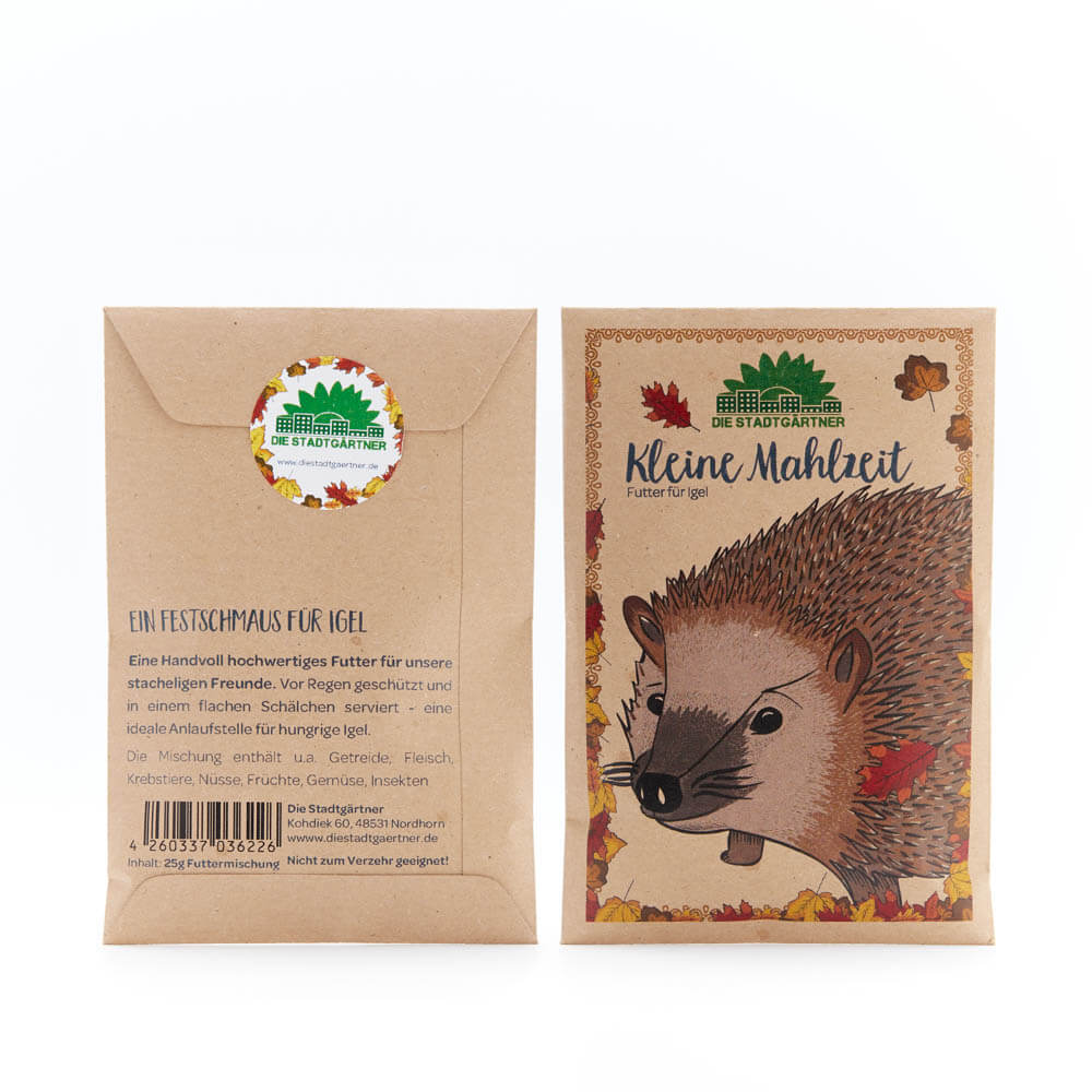 KLEINE MAHLZEIT FÜR IGEL.