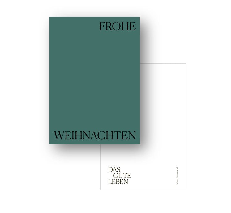 WEIHNACHTSKARTE FROHE WEIHNACHTEN.