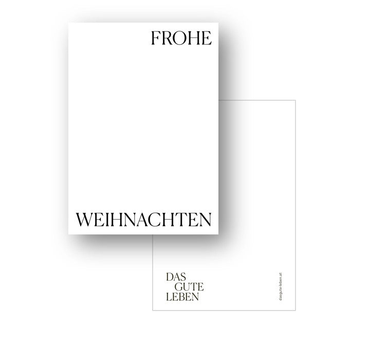 WEIHNACHTSKARTE FROHE WEIHNACHTEN.