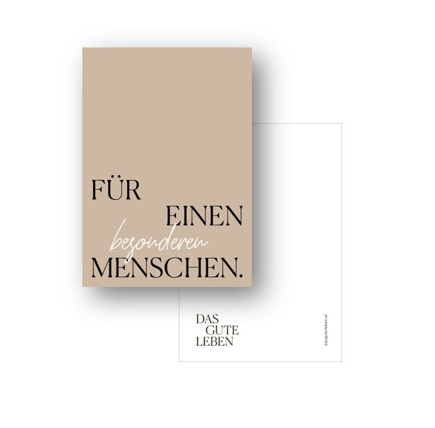 KARTE FÜR EINEN BESONDEREN MENSCHEN.