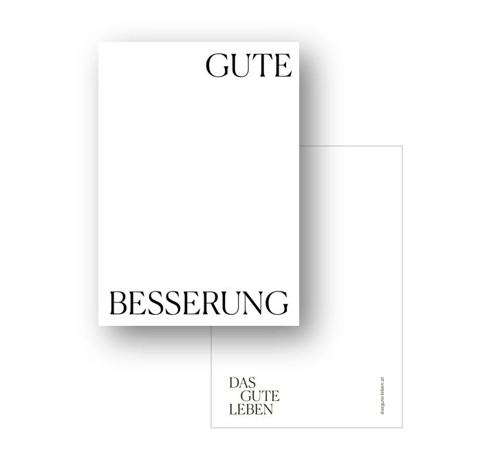 KARTE GUTE BESSERUNG.