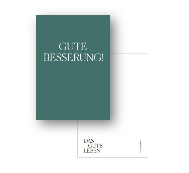 KARTE GUTE BESSERUNG.