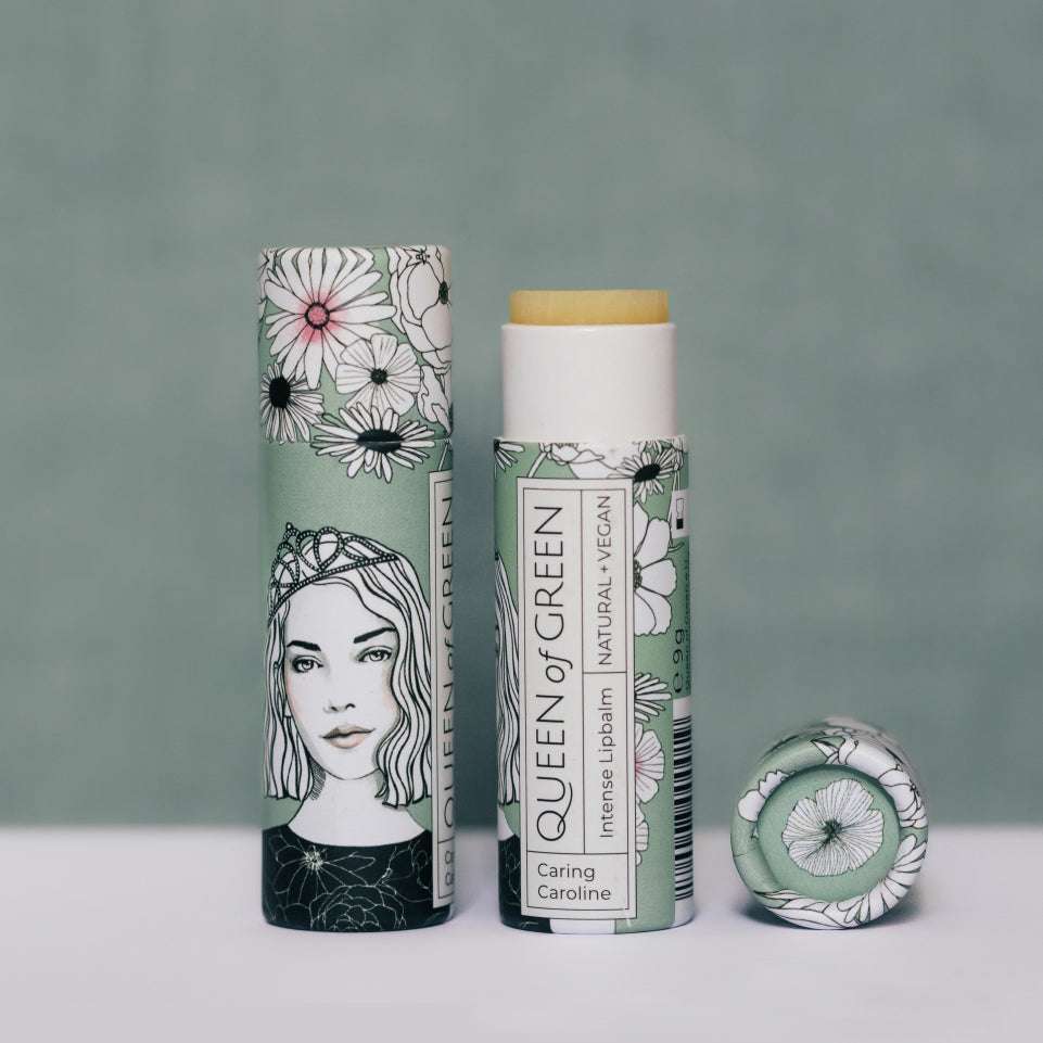 Intensiv pflegender Lippenbalsam mit Ringelblume und Mandelöl nachhaltig und vegan in der umweltfreundlichen Kartonhülle 